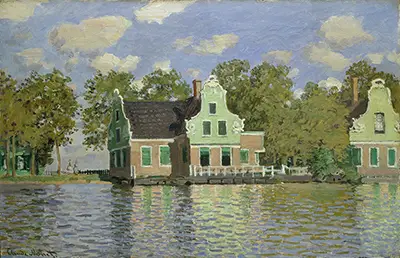 Houses on the Zaan River at Zaandam Claude Monet